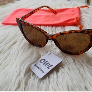 Tortoiseshell Cateye UV400 Sunglasses